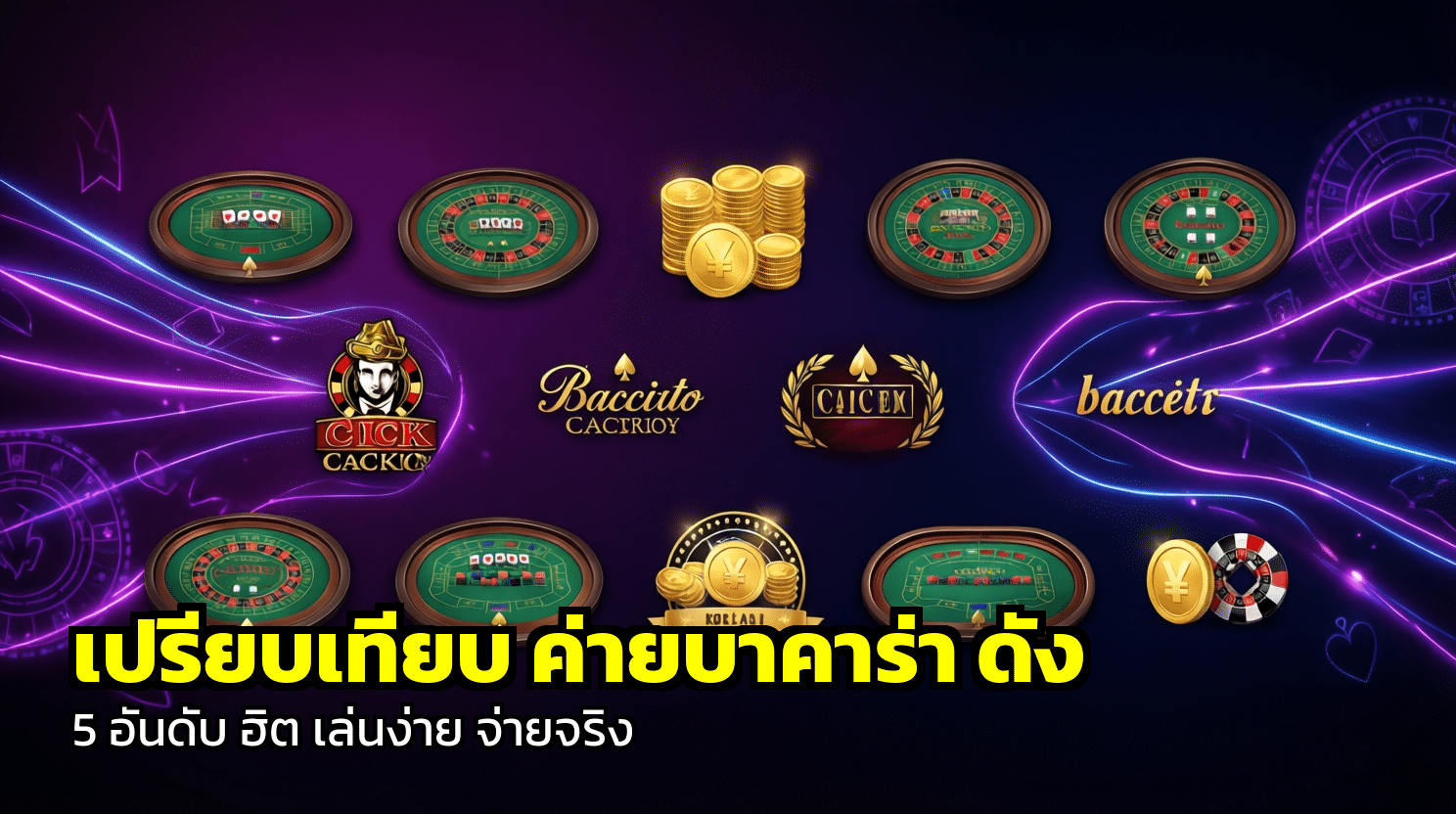 เปรียบเทียบ ค่ายบาคาร่า ดัง
